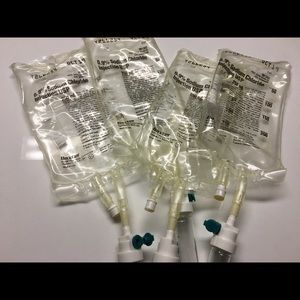 Empty used iv bags 250ml 4 pcs